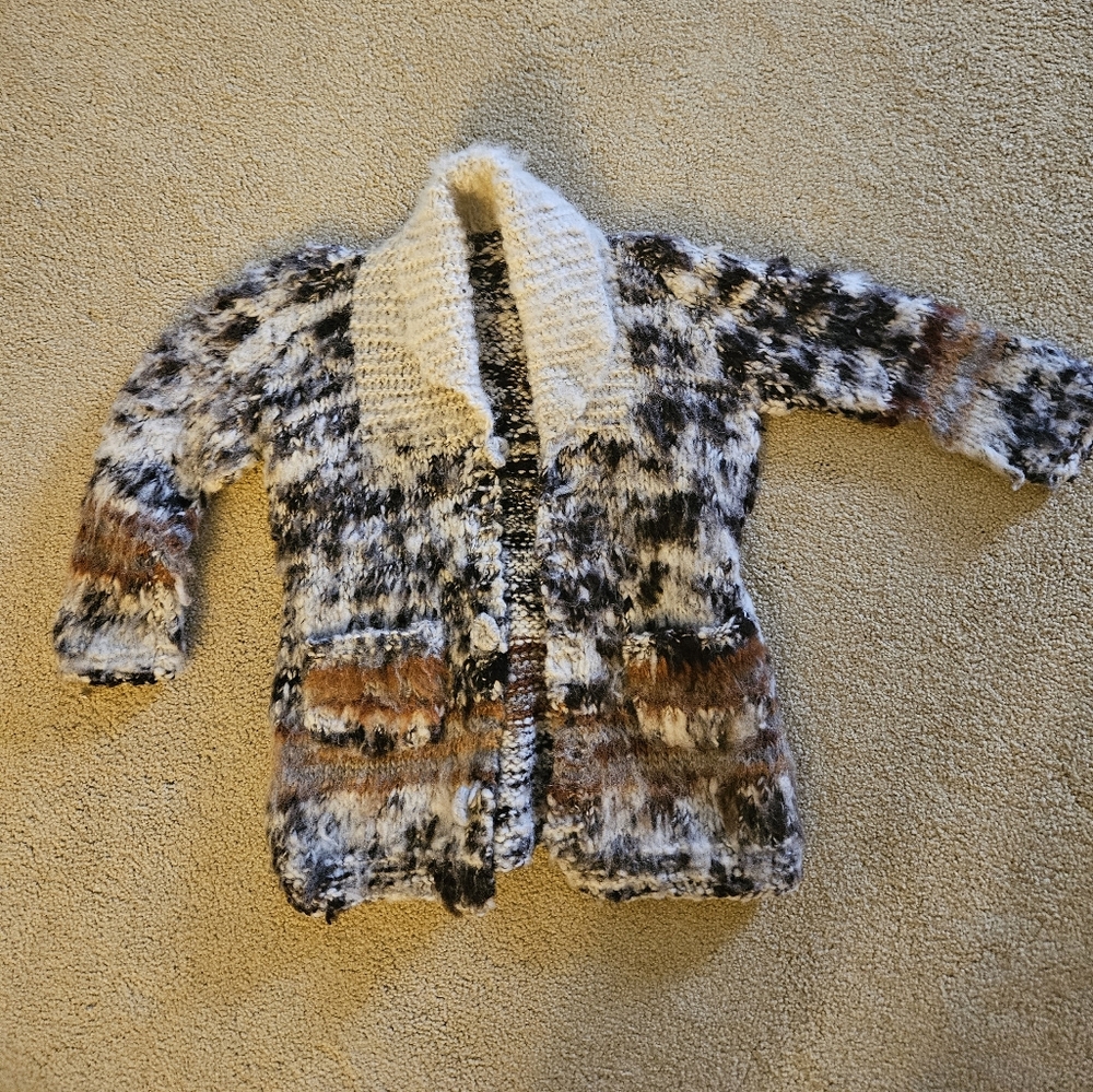 Kids Handmade Knit Sweater Jacket